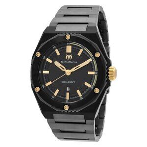 FX04307B NWT Technomarine Fashion Men's Quartz Plastic and Stainless Steel Authe